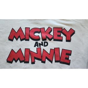 Youth medium Minnie and Mickey crewneck